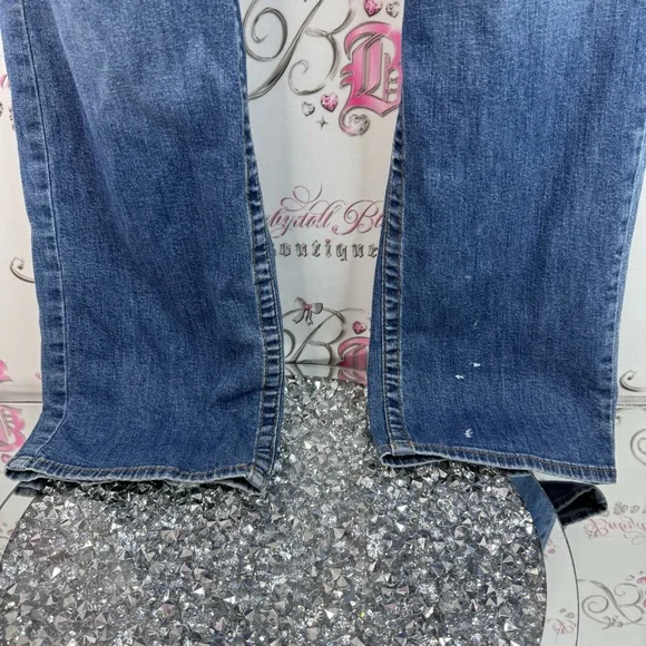 True Religion jeans pants Ricky relaxed straight Blue bottoms Jeans logos - Picture 3 of 16